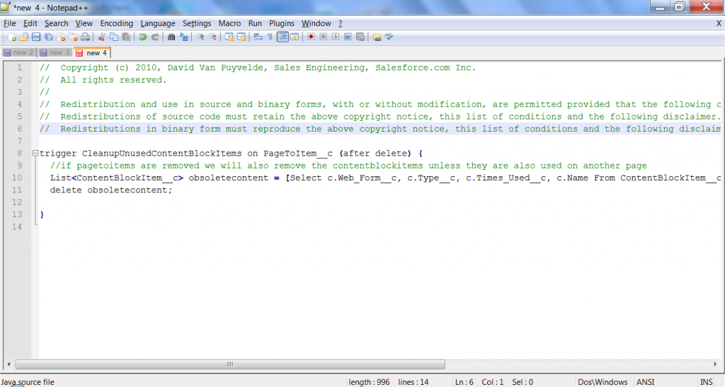 View Apex trigger in Notepad++