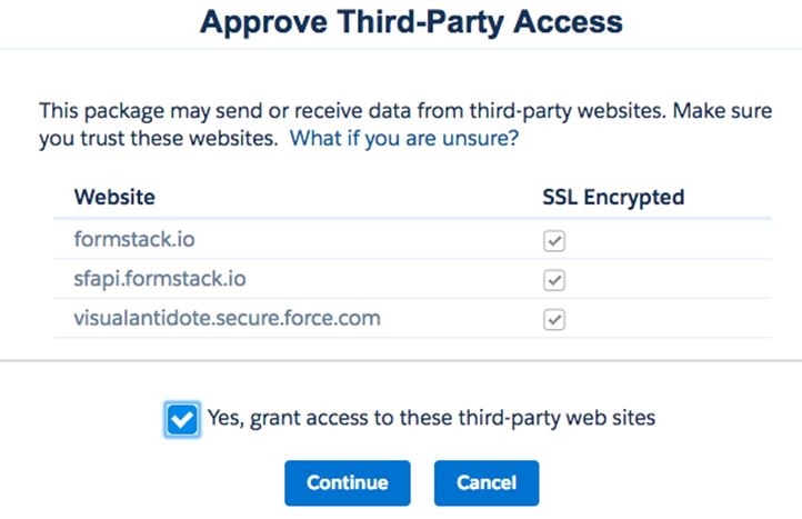 access to third party web sites