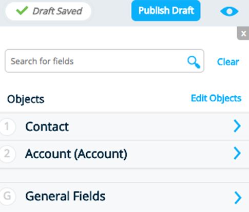 right side of Form Builder