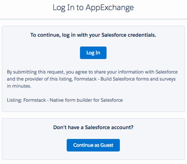 Login to the AppExchange Login to the AppExchange