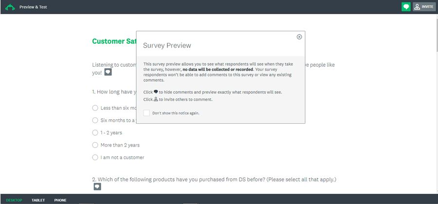 Customer satisfaction Survey preview