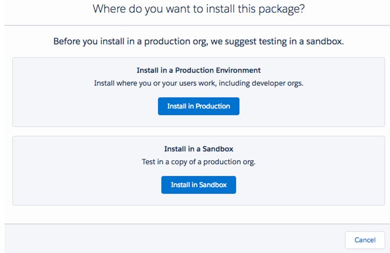 install the app in Production