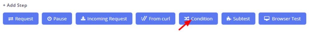 create a condition before executing a request