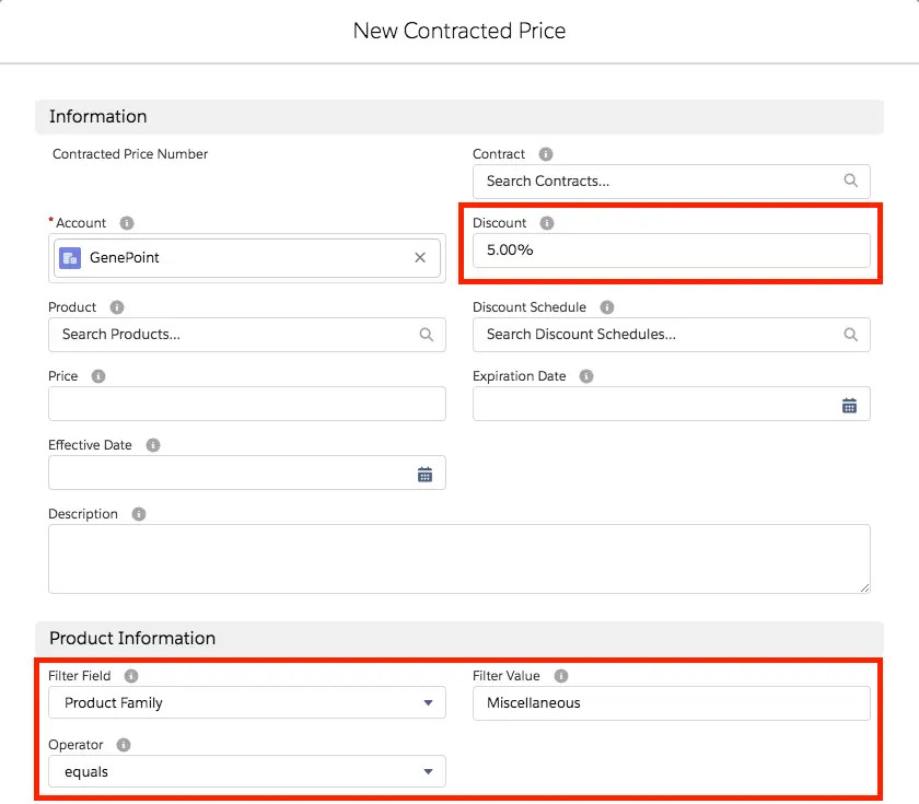 Contracted Pricing