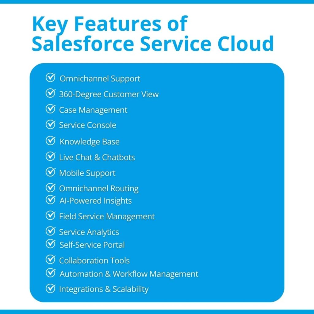 Key Features of Salesforce Service Cloud