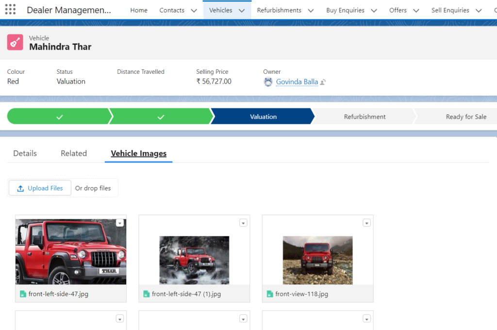 Dealer Management System Vehicle Database