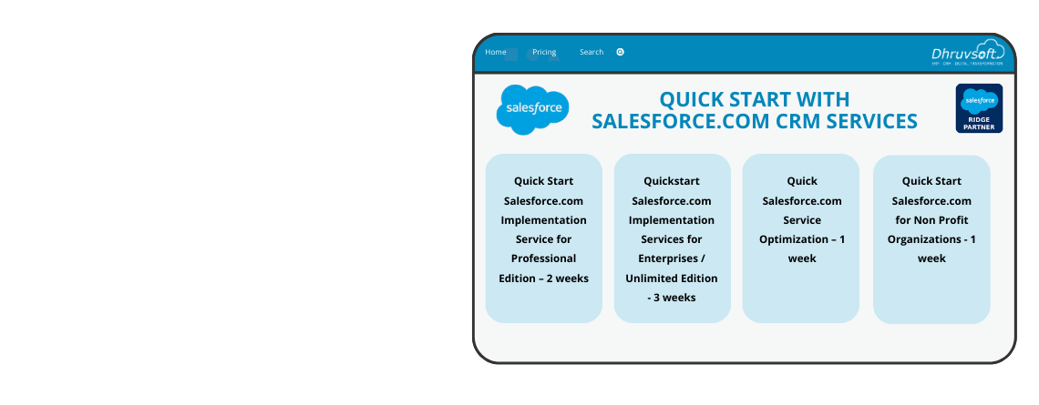 Quick Start with Salesforce.com CRM Services