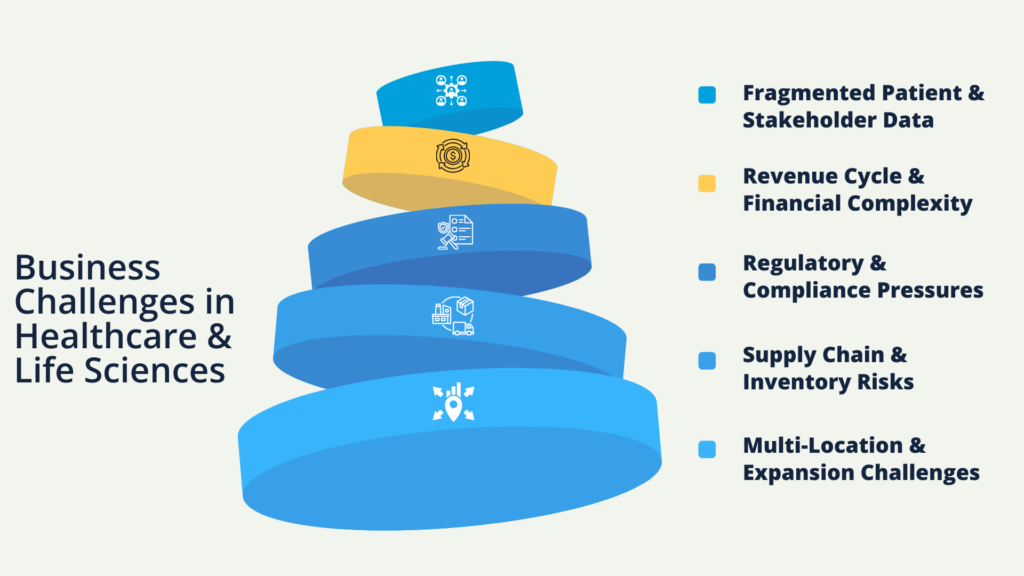 Core Business Challenges in Healthcare & Life Sciences Core Business Challenges in Healthcare & Life Sciences